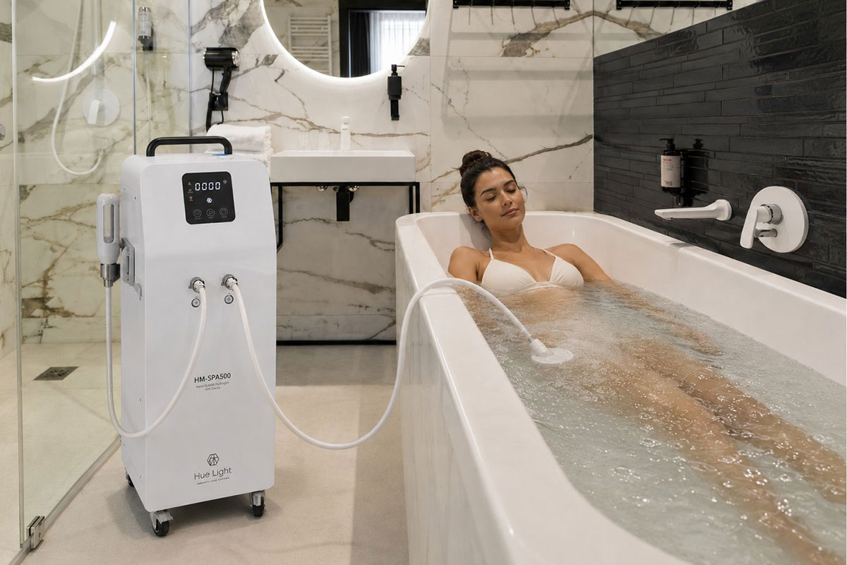 Kąpiel wodorowa w łazience hotelowej